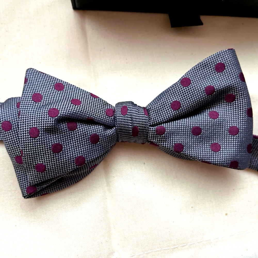 Ted Baker adjustable Mens polka dot bow tie